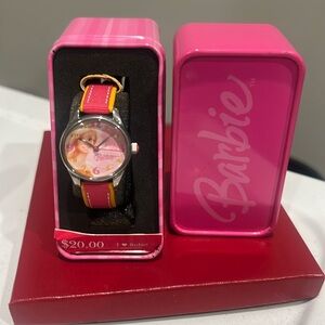 Brand new Rare vintage Barbie watch in tin probably needs new battery